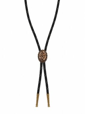 Leopard Jasper Vintage Western Bolo Tie